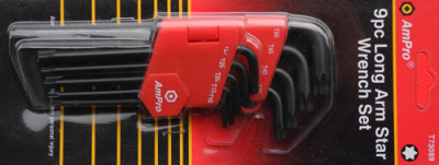 T73089 Набор Г-образных TORX  удлиненных  9 предметов T73089 Набор Г-образных TORX  удлиненных  9 предметов