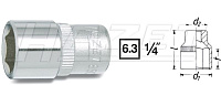 Головка 6-гранная 1/4" -11мм HAZET 850-11